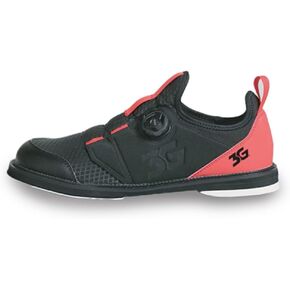 900 Global 3G Men's Speed Dial Right Hand Bowling Shoes - Black/Red 9 M US