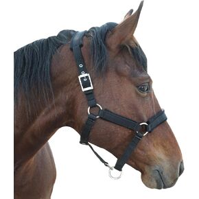 Fleece Horse Halter Adjustable Chin and Throat Snap with Snap