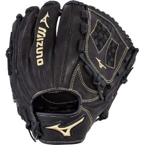 Mizuno unisex-adult GMVP1150PF3 MVP Prime Fastpitch Softball Gloves, 11.5", Left Hand, Black Trident 2 Web