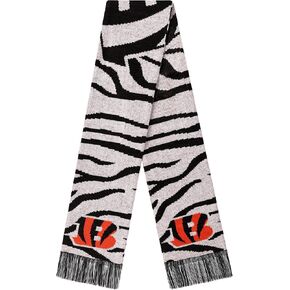 FOCO Cincinnati Bengals NFL White Stripe Knit Scarf