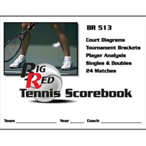 Big Red Tennis Scorebook