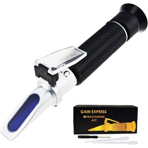 0-10% Brix Refractometer with ATC Low-Concentrated Sugar Content Solutions Accuracy 0.1% Maple Sap Cutting Liquid CNC Maple Syrup Makers Tea