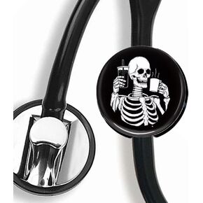 Skull Stethoscope Tag Personalized,Nurse Doctor Stethoscope ID Tag Customized, Medical Stethoscope Name Tag