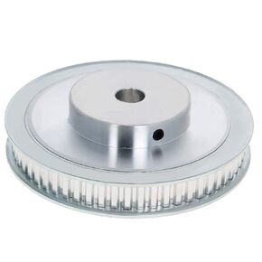 Auniwaig Aluminium Alloy XL, Timing Belt Pulley Flange Synchronous Wheel Tone for 3D Printer CNC, 60 Teeth 12mm Inner Bore Diameter, Silver 1Pcs