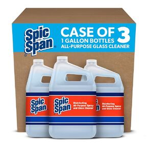 P&G PROFESSIONAL Spic And Span-58773CT Spic and Span 3-in-1 All-Purpose Glass Cleaner, Pack of 3 , Light Blue - 1 Gal