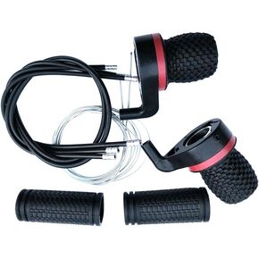 3x7 Speed Bicycle Gear Shifter, 1 Pair Bicycle Twist Gear Shifter Grips, Bike Shift Levers Shift Replacement Grip