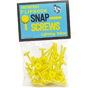 Andymation Snap Screws Yellow for Binding Animated flipbooks Together