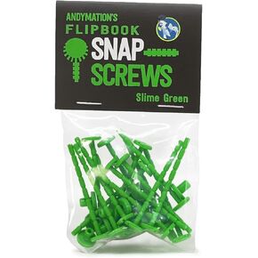 Andymation Snap Screws Green for Binding Animated flipbooks Together