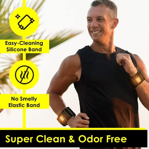 أوزان معصم قابلة للتعديل بوزن 1 رطل من ToneyWalkers مقاومة للماء، مجموعة من 2 أوزان قابلة للارتداء بإضاءة LED للتمرين في الهواء الطلق والمشي لمسافات طويلة والجري والمشي in Kuwait