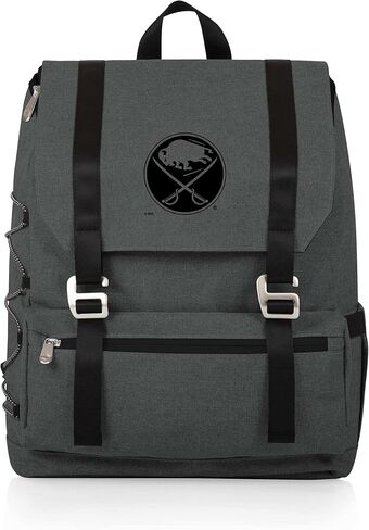 PICNIC TIME NHL Buffalo Sabres OTG Traverse Backpack Cooler, Soft Cooler Backpack, Hiking Backpack, (Heathered Gray) in Saudi Arabia