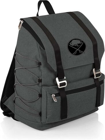 PICNIC TIME NHL Buffalo Sabres OTG Traverse Backpack Cooler, Soft Cooler Backpack, Hiking Backpack, (Heathered Gray) in Saudi Arabia