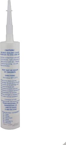 Kason 3700 Series Rubbaseal Silicone Sealant, Pack of 4, Aluminum 10.3 oz. Tubes, 63700000003 in Saudi Arabia