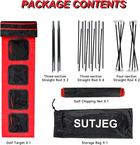 Golf Practice Chipping Net, Golf Hitting Training Golf Practice Net Indoor Backyard Home Chipping - 1 Golf Mat -5 Golf Balls - 1 Golf Tees- Golf Beginner Men Kids Indoor Outdoor Sports. in Saudi Arabia
