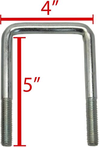Extreme Max 3006.7047 10" Galvanized Swivel-Top Bunk Bracket with Hardware for 3" x 3" Trailer - 2-Pack in Saudi Arabia