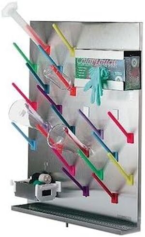 Modular stainless steel drying rack, 32 white pegs in Saudi Arabia