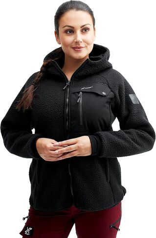 RevolutionRace Sherpa Hoodie for Women, Fleece Jacket Perfect for Hiking and Outdoor Adventures in Kuwait