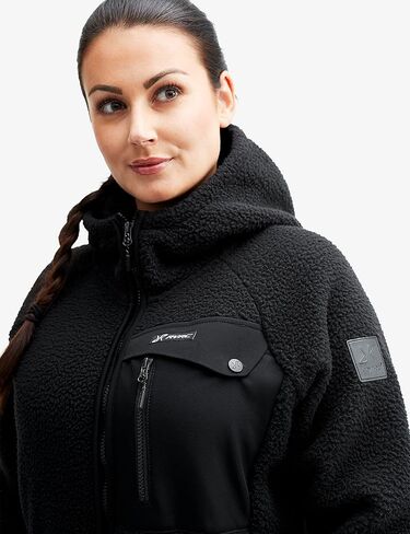 RevolutionRace Sherpa Hoodie for Women, Fleece Jacket Perfect for Hiking and Outdoor Adventures in Kuwait