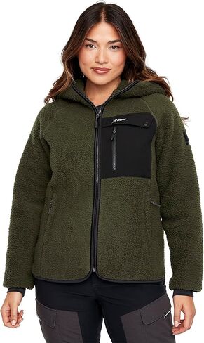 RevolutionRace Sherpa Hoodie for Women, Fleece Jacket Perfect for Hiking and Outdoor Adventures in Kuwait