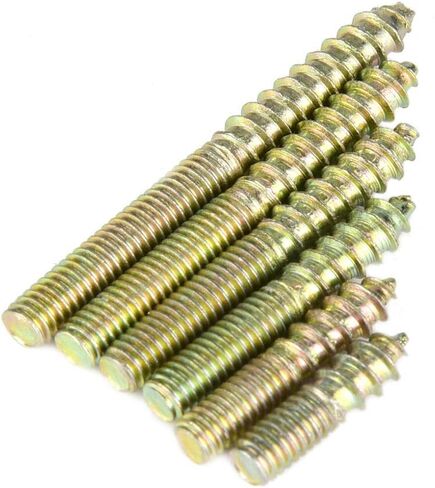 110pcs M4 Dowel Screw Double Ended Threaded Bolts Woodworking Furniture Connector Hanger Bolt 416/20/25/30/35/40mm in Saudi Arabia