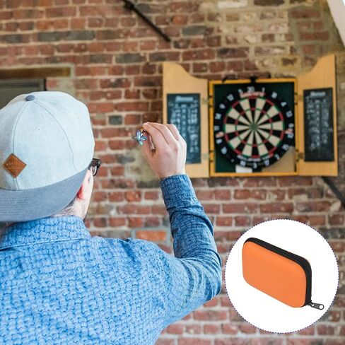 Dart case - Multifunction EVA Dart Carry Store Holder with with Mesh Bags for Dart Tip Flight accessory, (Orange) in Kuwait