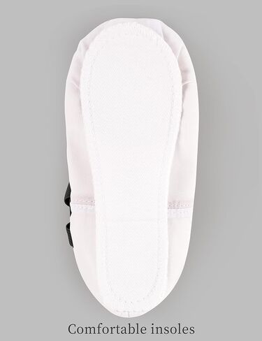 أحذية رقص للفتيات أحذية الباليه المسطحة ونعال الباليه مع أربطة مرنة in Kuwait