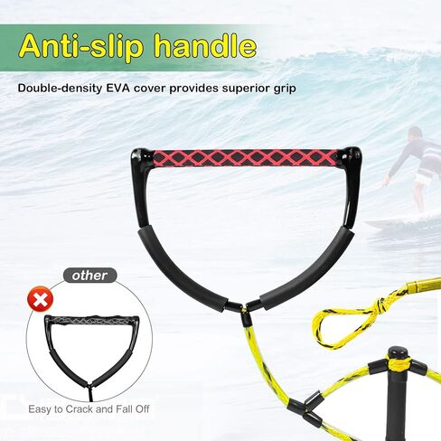 حبل سحب للتزلج على الماء من واكيبورد للرياضات المائية للقوارب مع مقبض إيفا in Kuwait