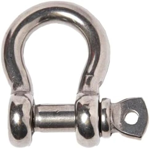 4 قطعة 1/4 "-Hi-Gear 316 الفولاذ المقاوم للصدأ البحرية القوس تكبل D-حلقة برغي دبوس clevis القوارب الثقيلة رفع تزوير الانتعاش in Kuwait