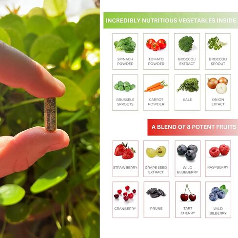 Bode Pro 3 Second Salad | Phytonutrient Rich Fruit and Veggie Supplement, Antioxidant and Digestive Enzyme Formula | Non-GMO Veggie Capsules | 90 Count in Saudi Arabia