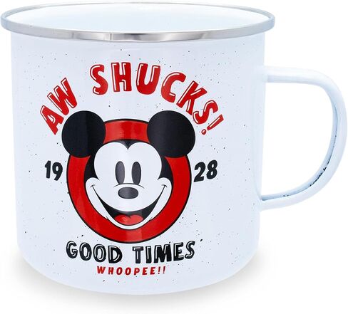 Silver Buffalo Harry Potter Mischief Managed ‘I Solemnly Swear I Am Up to No Good" Quote and Marauders Map Enamel Camper Mug, 21 Ounces in Saudi Arabia