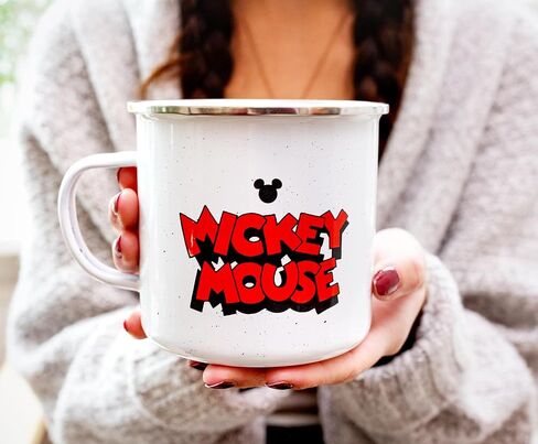 Silver Buffalo Harry Potter Mischief Managed ‘I Solemnly Swear I Am Up to No Good" Quote and Marauders Map Enamel Camper Mug, 21 Ounces in Saudi Arabia