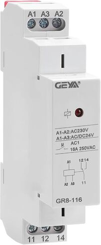 Intermediate Relay Auxiliary Relay 8A 2SPDT Din Rail Switch Relay(GR8-208,AC/DC 24V) in Saudi Arabia