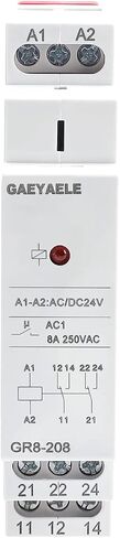 Intermediate Relay Auxiliary Relay 8A 2SPDT Din Rail Switch Relay(GR8-208,AC/DC 24V) in Saudi Arabia