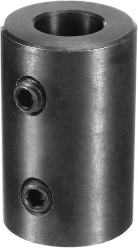 uxcell Shaft Coupling 5/8" Bore, 1-1/4" OD, 2" Length, Black Oxide Plated Steel Rigid Coupling, Motor Wheel Coupler, (2 Set Screws) in Kuwait