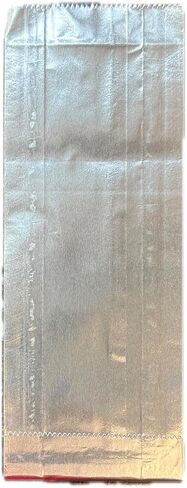 Silver Foil Hot Dog bags, 9" Unprinted Hot Dog Wrappers, Grease Resistance, Disposable Hot Bags for Keeping Food Hot and Mess Free (100) in Saudi Arabia