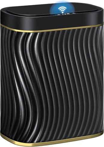 Bathroom Small Trash Can with Automatic Touchless Lid, 2.6 Gallon Smart Garbage Can in Saudi Arabia