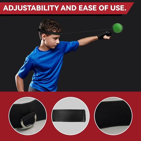 Generic Boxing Reflex Ball, 3 Difficulty Levels Boxing Ball with 2 Adjustable Headband,Boxing Training Punching Ball for Adult and Kids, Red in Saudi Arabia