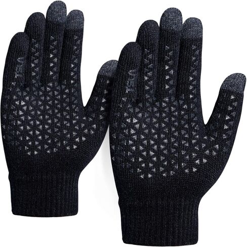 TSLA 2 Pack Men and Women Touch Screen Winter Gloves, Texting Anti-Slip Thermal Knit Gloves, Cold Weather Running Gloves in Saudi Arabia