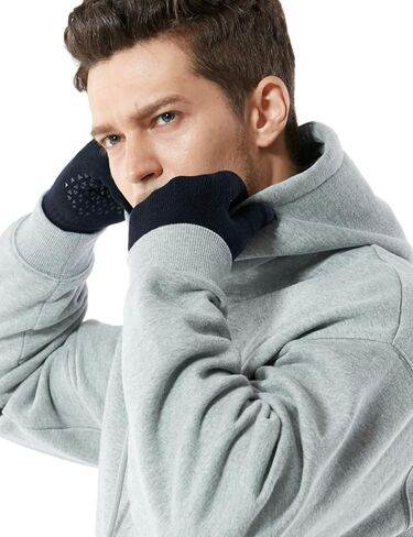 TSLA 2 حزمة من قفازات الشتاء للرجال والنساء التي تعمل باللمس، قفازات منسوجة حرارية مضادة للانزلاق، قفازات الجري في الطقس البارد in Kuwait