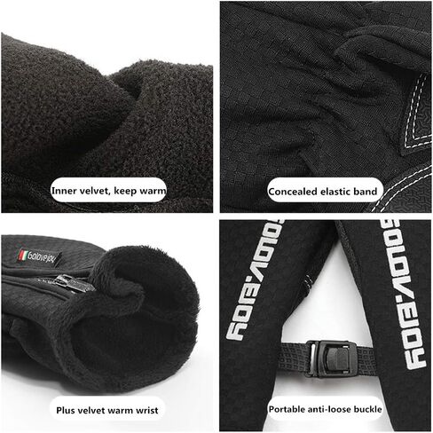 Winter Gloves for Men&Women Touch Screen Gloves Waterproof Warm Fleece Gloves Driving Running Cycling Cold Weather Gloves in Saudi Arabia