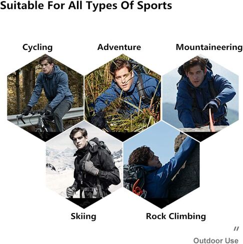 Winter Gloves for Men&Women Touch Screen Gloves Waterproof Warm Fleece Gloves Driving Running Cycling Cold Weather Gloves in Saudi Arabia