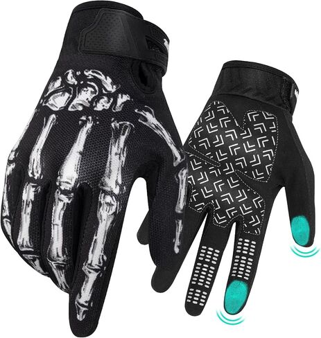 RIGWARL Touchscreen Non-Slip Skeleton Motorcycle Gloves for Men and Women, Joker Gloves for Cycling, Dirt Bike, Mountain Bike and Riding in Saudi Arabia