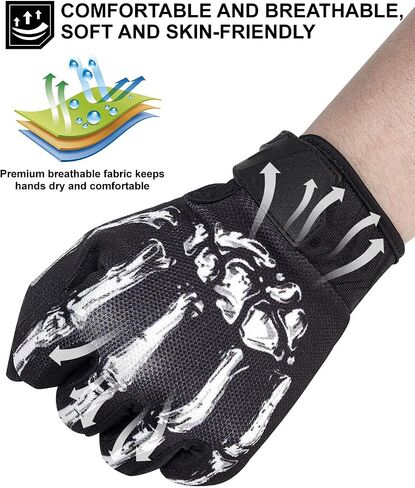 RIGWARL Touchscreen Non-Slip Skeleton Motorcycle Gloves for Men and Women, Joker Gloves for Cycling, Dirt Bike, Mountain Bike and Riding in Saudi Arabia