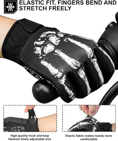 RIGWARL Touchscreen Non-Slip Skeleton Motorcycle Gloves for Men and Women, Joker Gloves for Cycling, Dirt Bike, Mountain Bike and Riding in Saudi Arabia