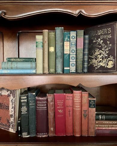 Antique Black Books by Color | Alston & Oak Real Hardback Books Home Decor | Bulk Bundle of Decorative Hardcovers for Bookshelf Interior Design of Homes, Offices, Weddings, or Set Props in Saudi Arabia
