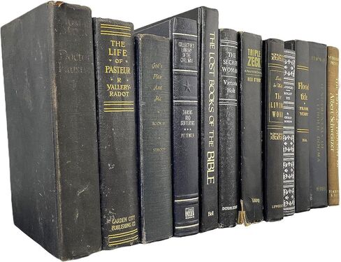 Antique Black Books by Color | Alston & Oak Real Hardback Books Home Decor | Bulk Bundle of Decorative Hardcovers for Bookshelf Interior Design of Homes, Offices, Weddings, or Set Props in Saudi Arabia