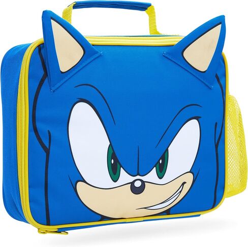 Sonic The Hedgehog Lunch Box Kids Insulated Lunch Bag for Boys (Blue/Yellow) in Saudi Arabia