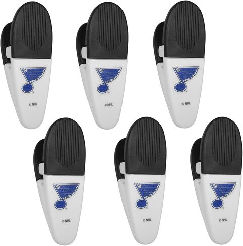 Siskiyou Sports NHL St. Louis Blues Chip Clip Magnets، 6pk أبيض، مقاس واحد in Saudi Arabia
