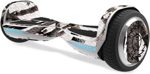 MightySkins Carbon Fiber Skin for Razor Hovertrax 1.5 Hover Board - Artic Camo | Protective, Durable Textured Carbon Fiber Finish | Easy to Apply, Remove, and Change Styles | Made in The USA in Saudi Arabia