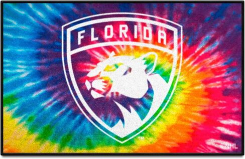 FANMATS 34484 NHL - Florida Panthers Tie Dye Starter Mat Accent Rug - 19in. x 30in.| Sports Fan Home Decor Rug and Tailgating Mat in Saudi Arabia