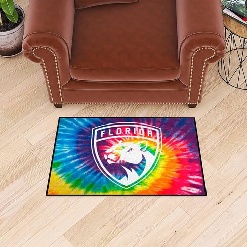 FANMATS 34484 NHL - Florida Panthers Tie Dye Starter Mat Accent Rug - 19in. x 30in.| Sports Fan Home Decor Rug and Tailgating Mat in Saudi Arabia